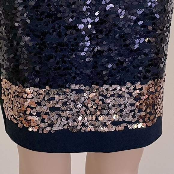 NWT DKNY black & gold sequin skirt size 4 - Picture 9 of 14